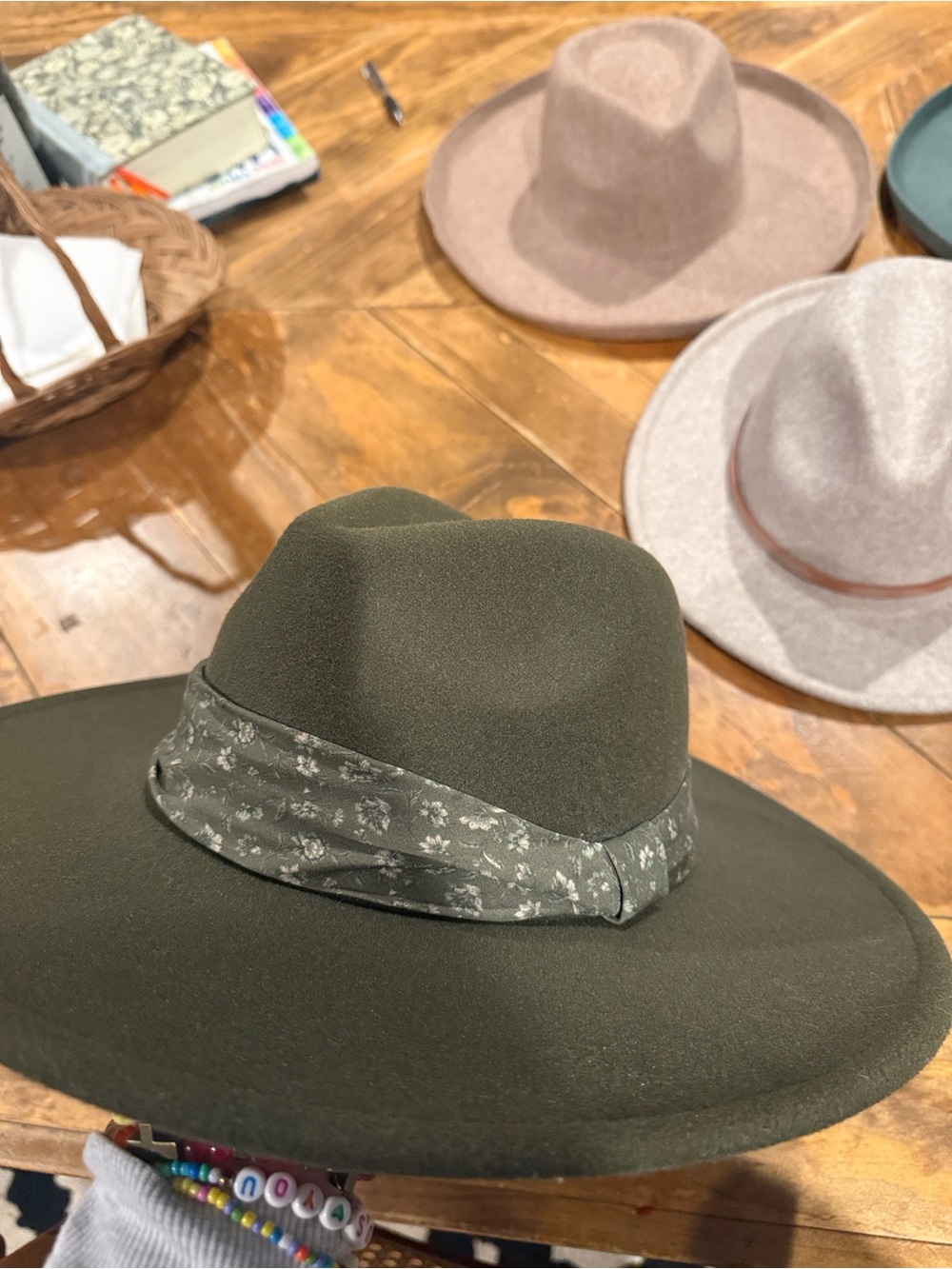 Target Women's Felt Fedora Pack in Olive, Teal, Taupe, Cream, Brown - Picture 2 of 6